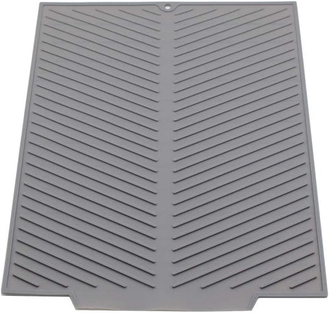 SFBBCLOZ silicone dish drying mat, large 20x16, speeds counter drainage.