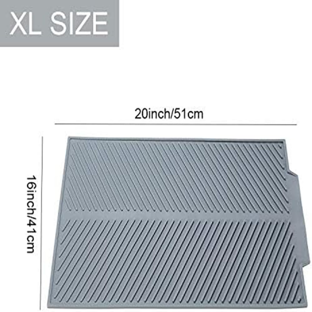 SFBBCLOZ dish drying mat is washable and durable.
