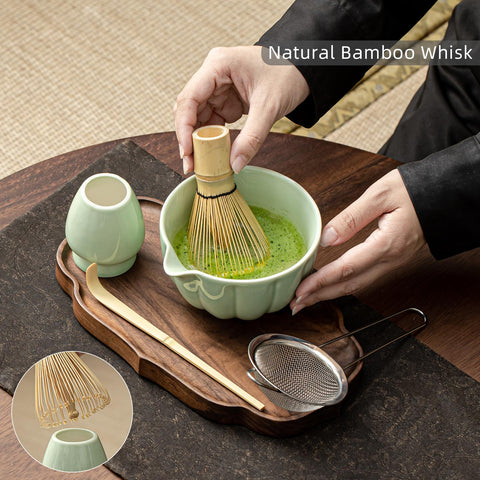SFTXEY bamboo spoon ideal for scooping matcha powder
