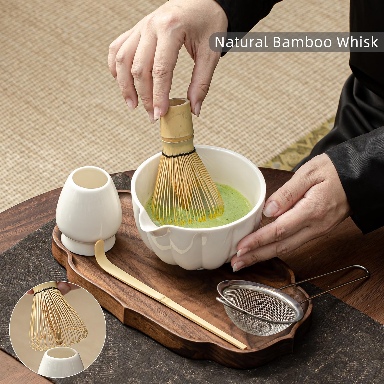 SFTXEY bamboo spoon and measure for precise portions
