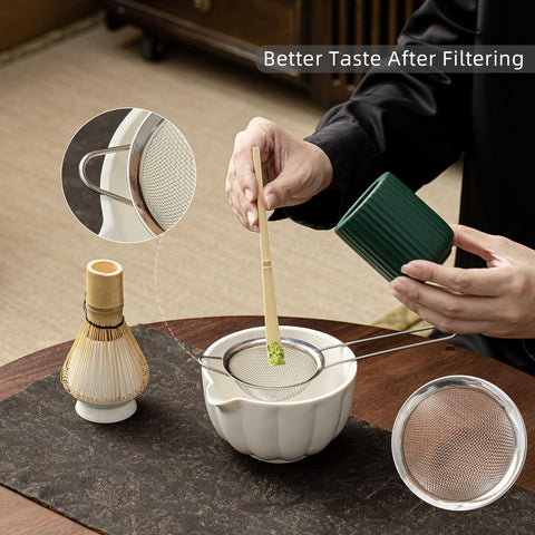 SFTXEY bamboo matcha whisk for creamy froth