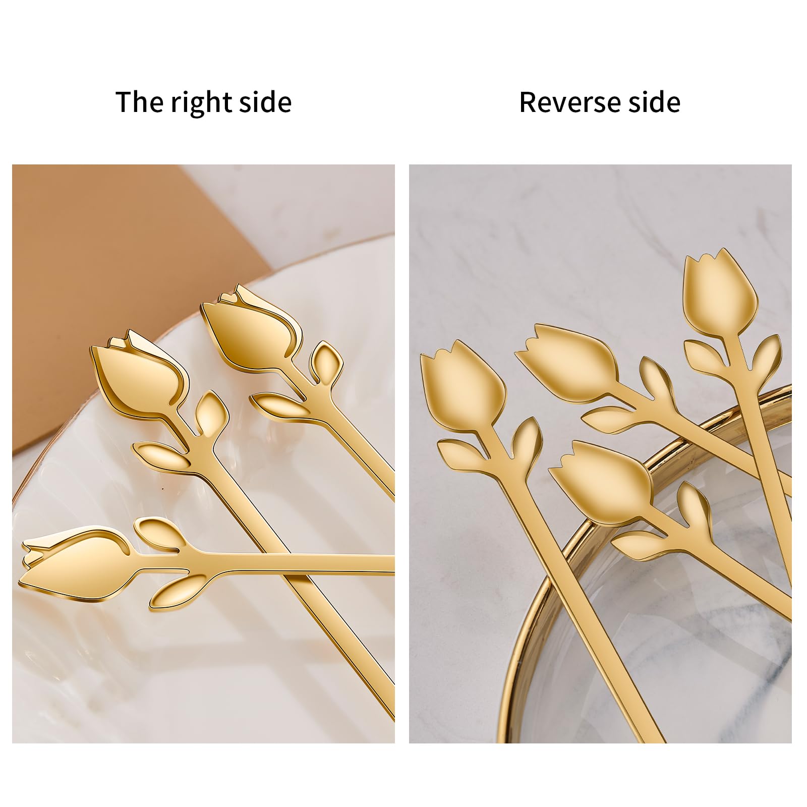 SGVRPVZ gold finish spoons for refined entertaining and gifting.