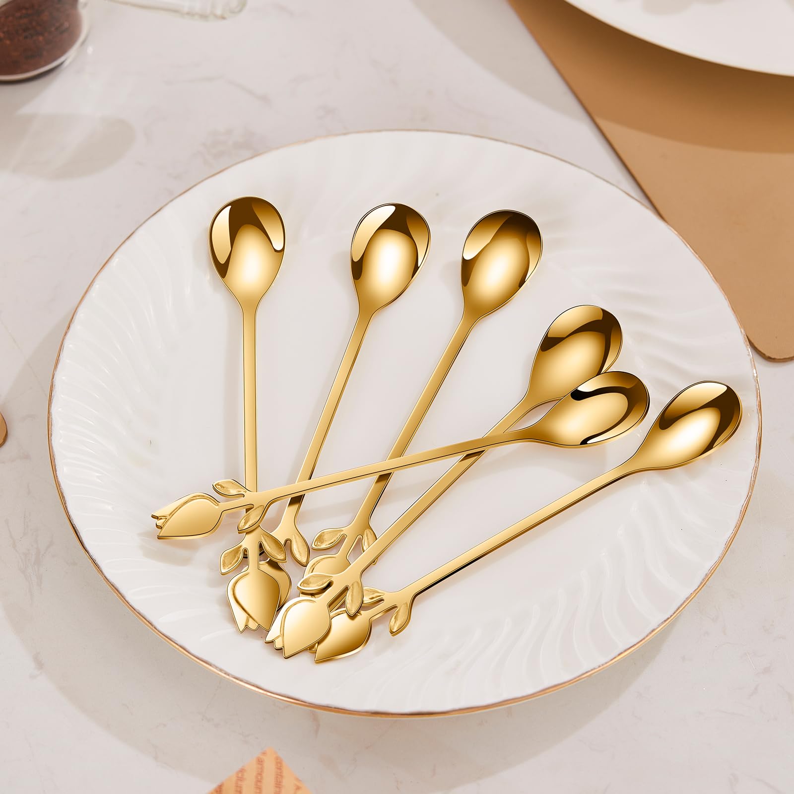 SGVRPVZ 6in mini spoon for espresso cups and small servings.