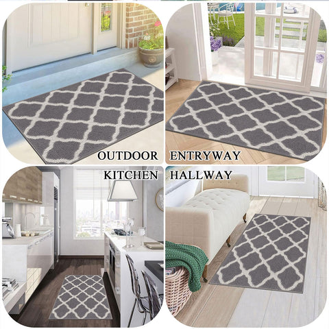 SHACOS door mats indoor-outdoor use for versatile placement.