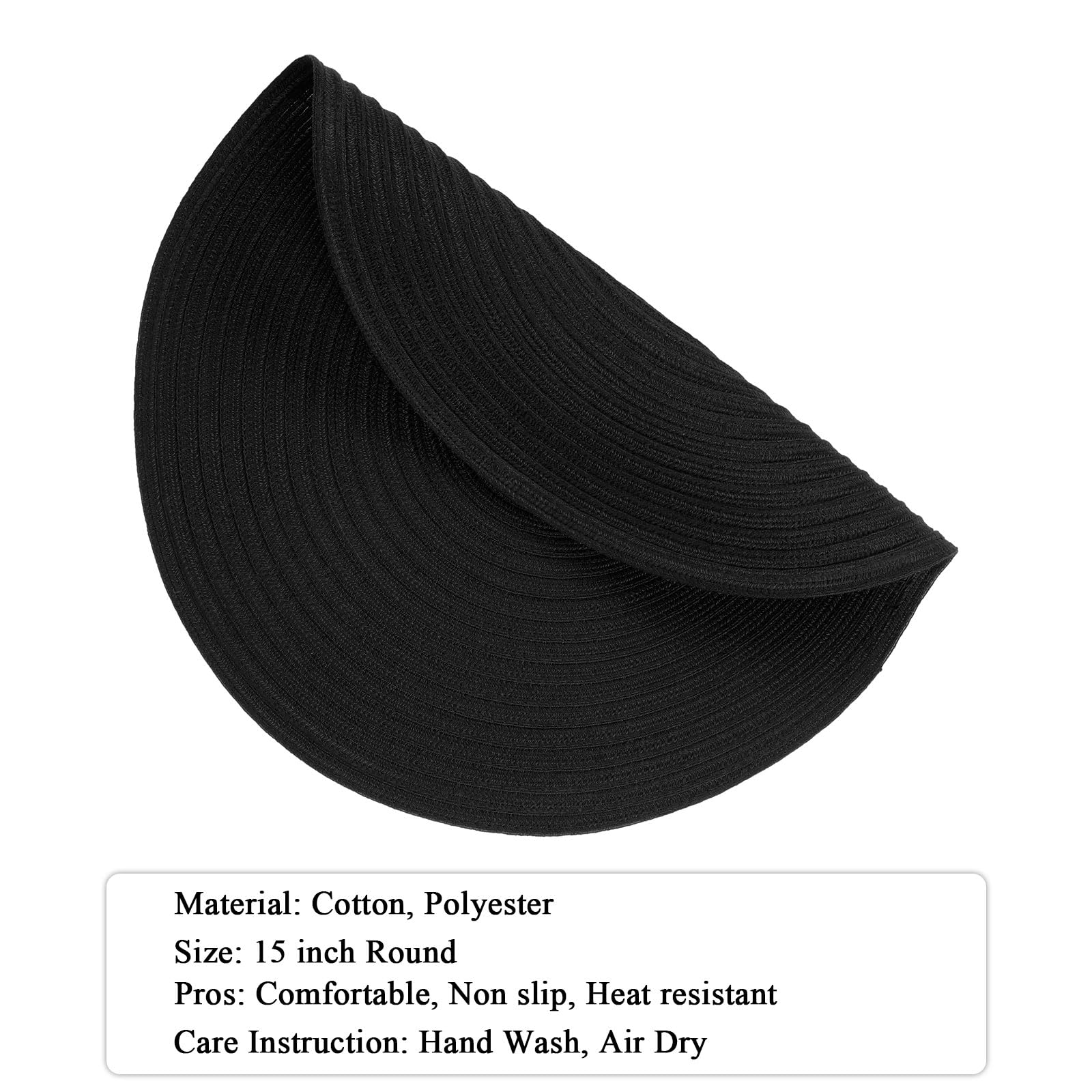SHACOS placemats showcase washable design for fast cleanup after meals.