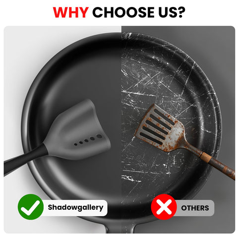 Shadowgallery Meat Chopper Spatula large curved shovel for fast scooping and serving.
