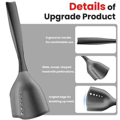 Shadowgallery Meat Chopper Spatula non-stick surface prevents sticking during cooking.