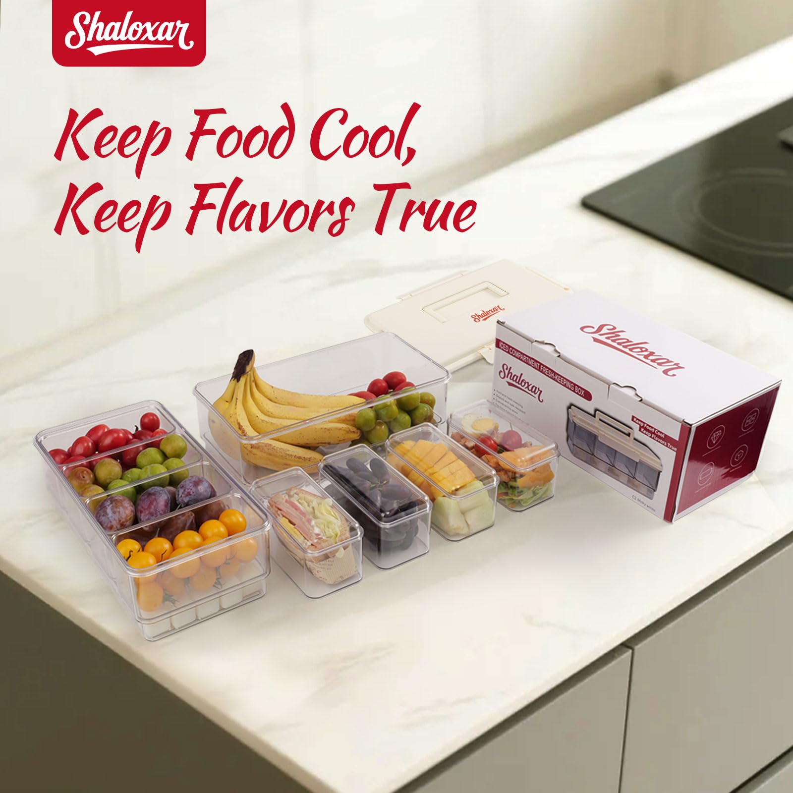 Shaloxar beach-ready tray for fruits and salads on the go