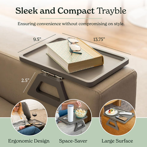 Shamrock Home Trayble shows rubber grips preventing slipping on surfaces
