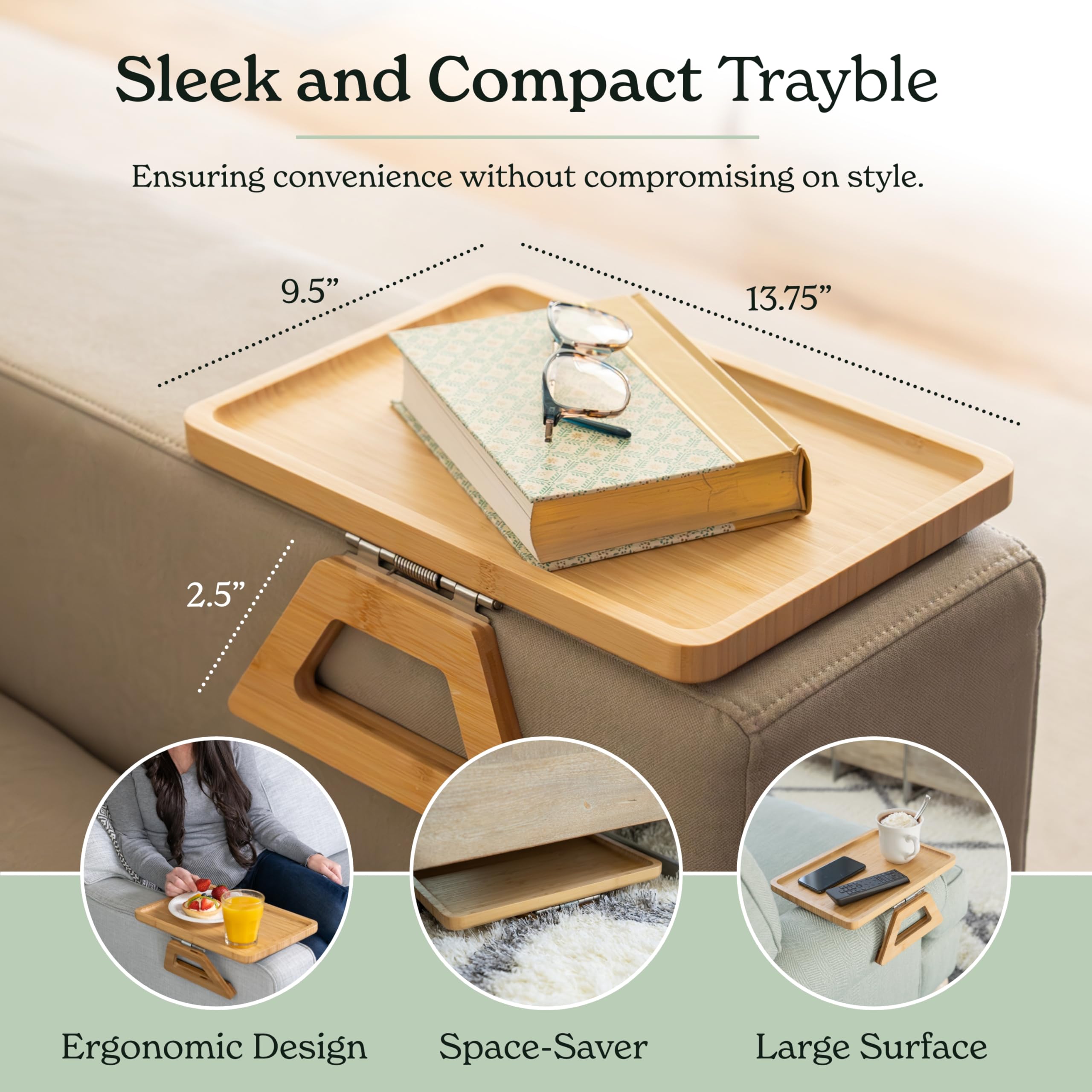 Shamrock Home Trayble sturdy bamboo construction for daily use