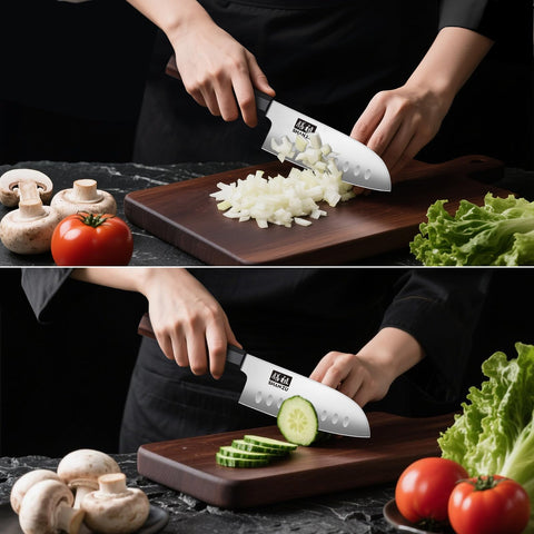 SHAN ZU 12-degree edge geometry optimizes sharpness for fine knife work