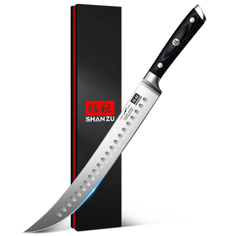SHAN ZU 12-inch slicing knife blade for precise brisket carving