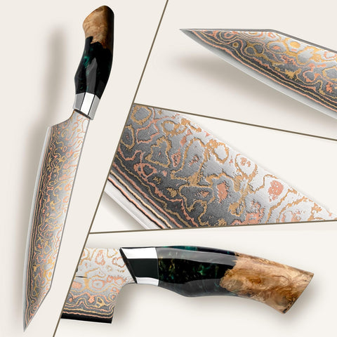 SHAN ZU 33-layer copper-steel blade combines hardness with toughness.