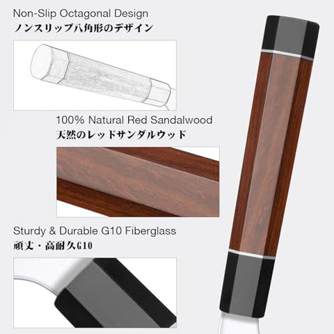 SHAN ZU 3PCS set sashimi-ready edge for smooth, precise slicing