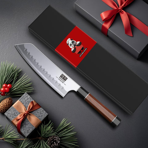 9-layer forging in SHAN ZU knife enhances durability and chip resistance.