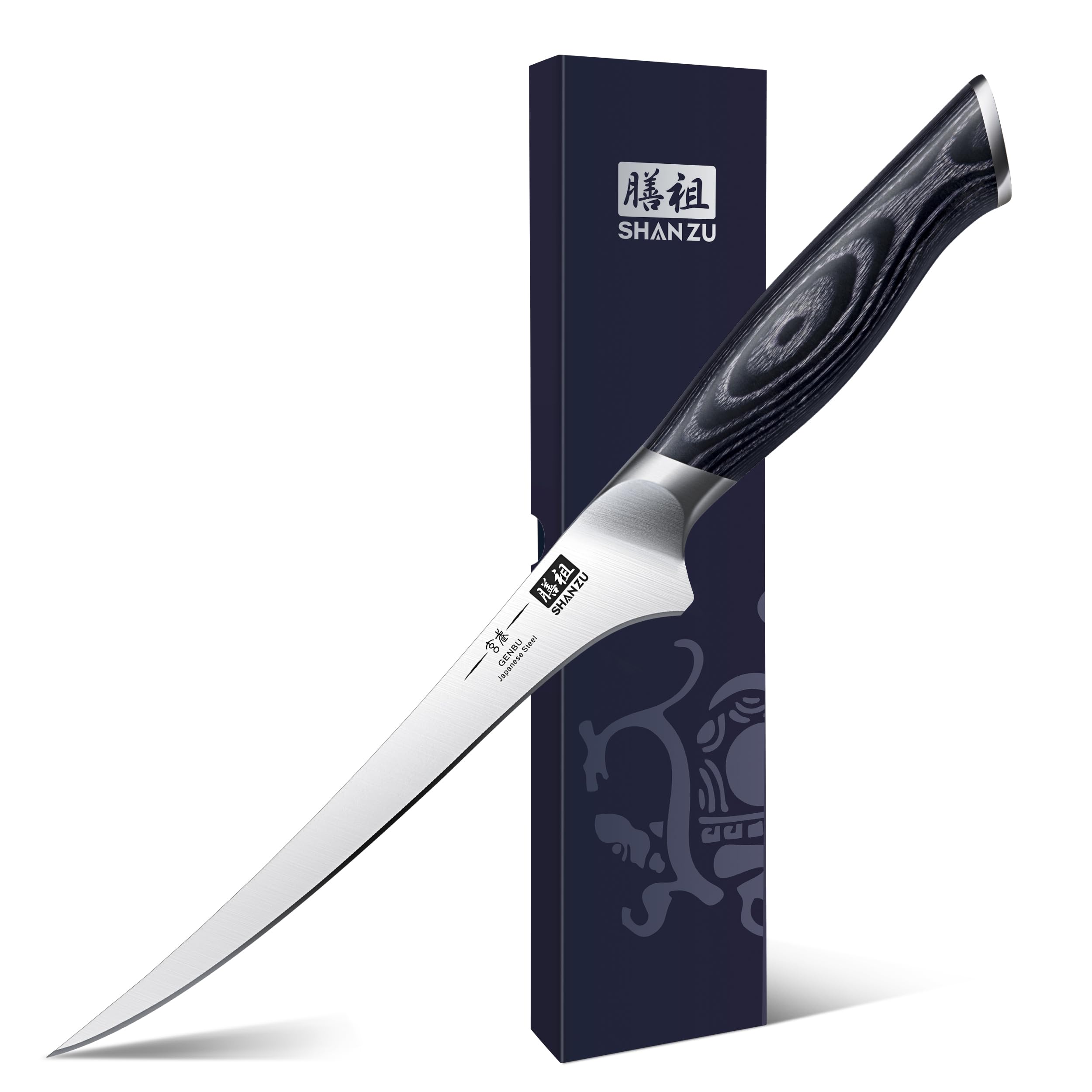 SHAN ZU 7inch fillet knife blade for precise fish filleting