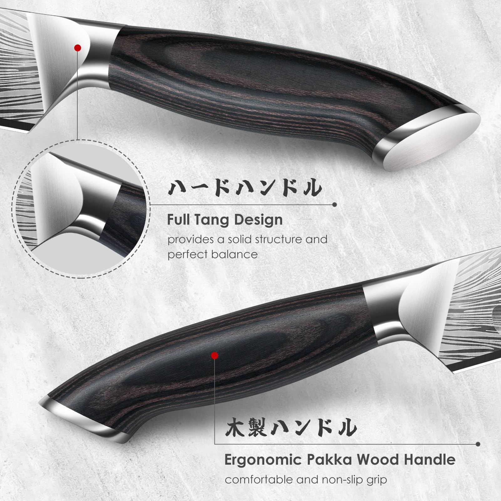 SHAN ZU 12-degree blade angle enables sharp, clean slicing of thick meat.