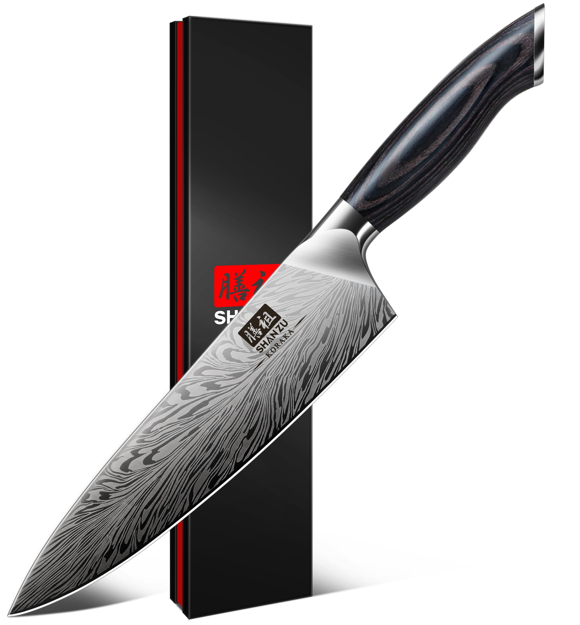 SHAN ZU chef knife with powder steel blade ready for precise chopping and long-lasting sharpness