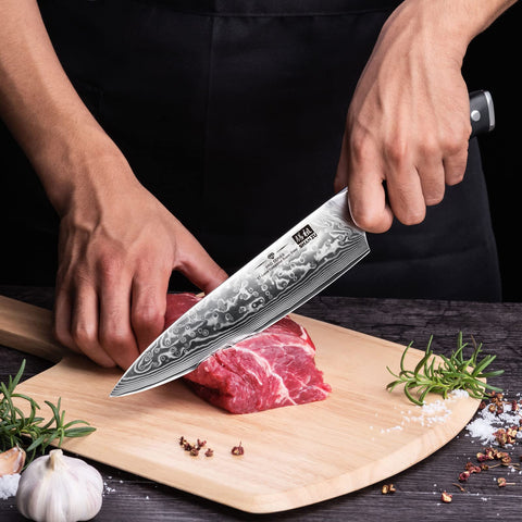 SHAN ZU 15-degree cutting angle enables efficient slicing and rocking motions.