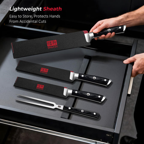 SHAN ZU stainless steel blades resist rust and stains.