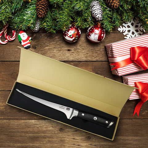 SHAN ZU edge-deboning knife blade for clean cuts.