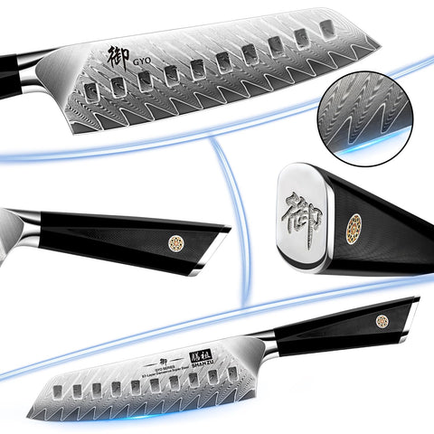SHAN ZU ergonomic G10 handle for comfortable grip