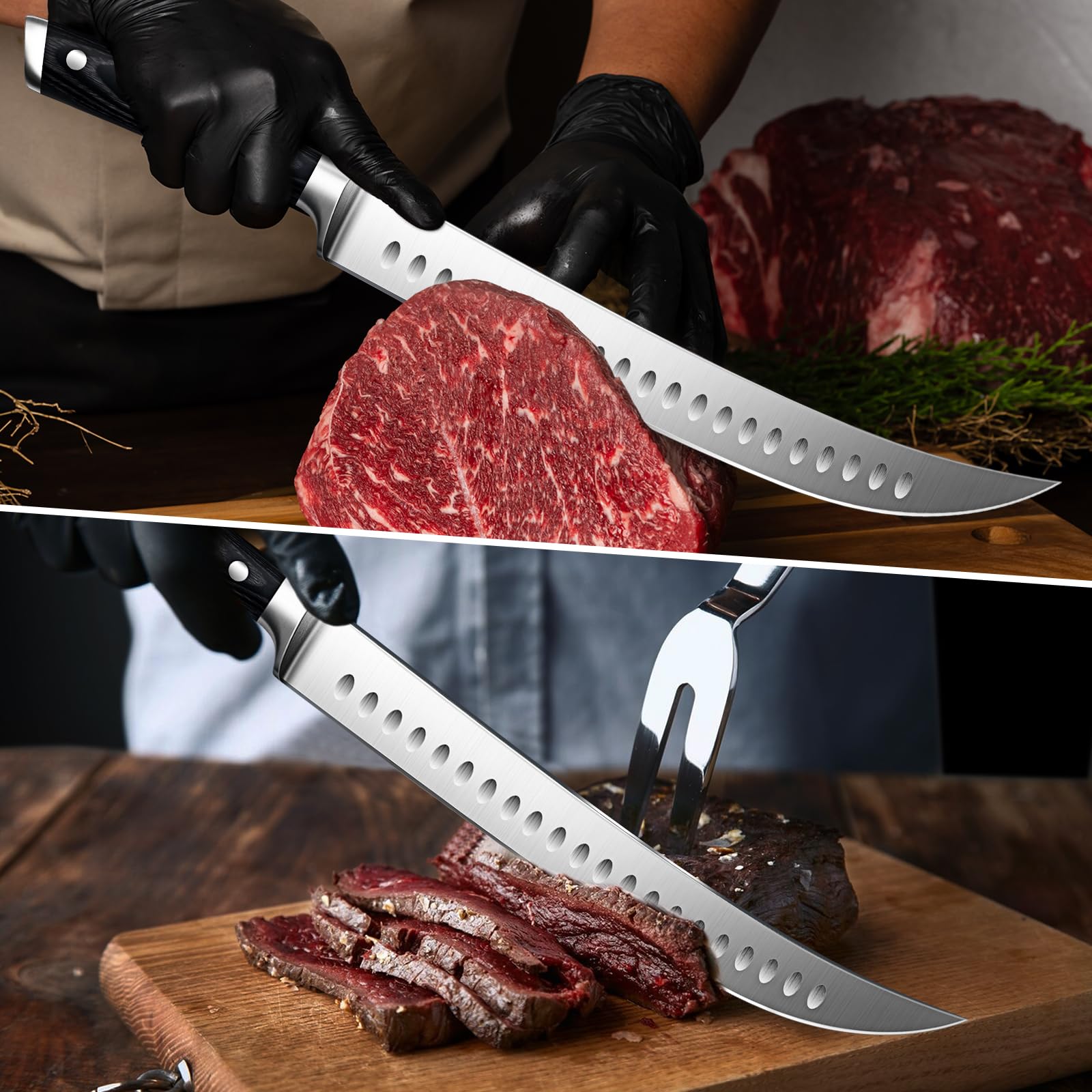 SHAN ZU ergonomic slicing knife design for comfort