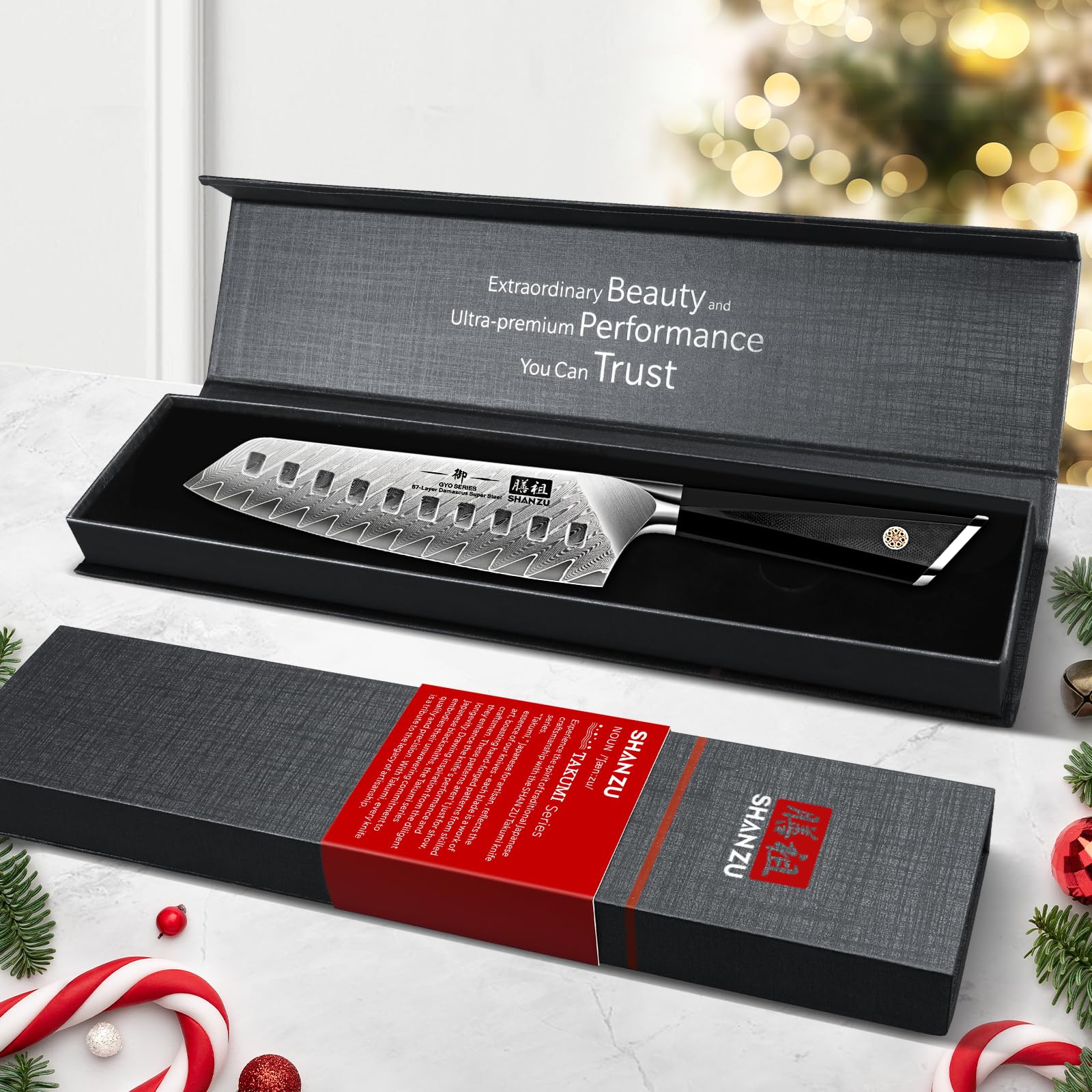 SHAN ZU gift box packaging for gifting the knife