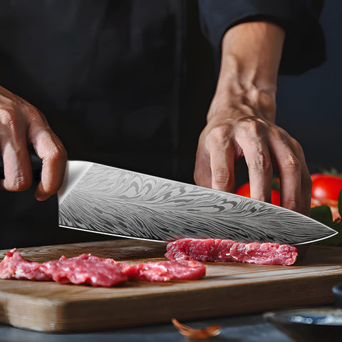 SHAN ZU high-carbon steel resists rust and dulling during daily prep