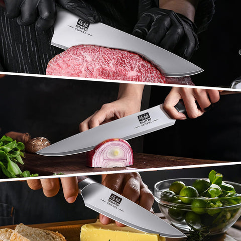 SHAN ZU 3pc in action shows versatile prep with smooth cuts