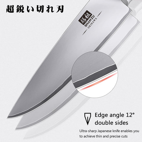 SHAN ZU Pakkawood handle offers ergonomic grip for comfortable control