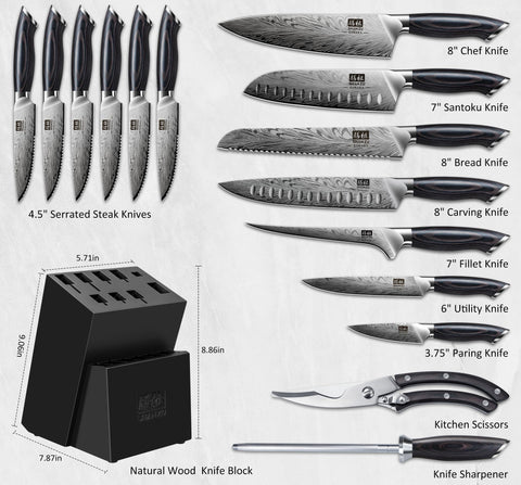 SHAN ZU 8-inch chef knife showcases premium steel for precise slicing
