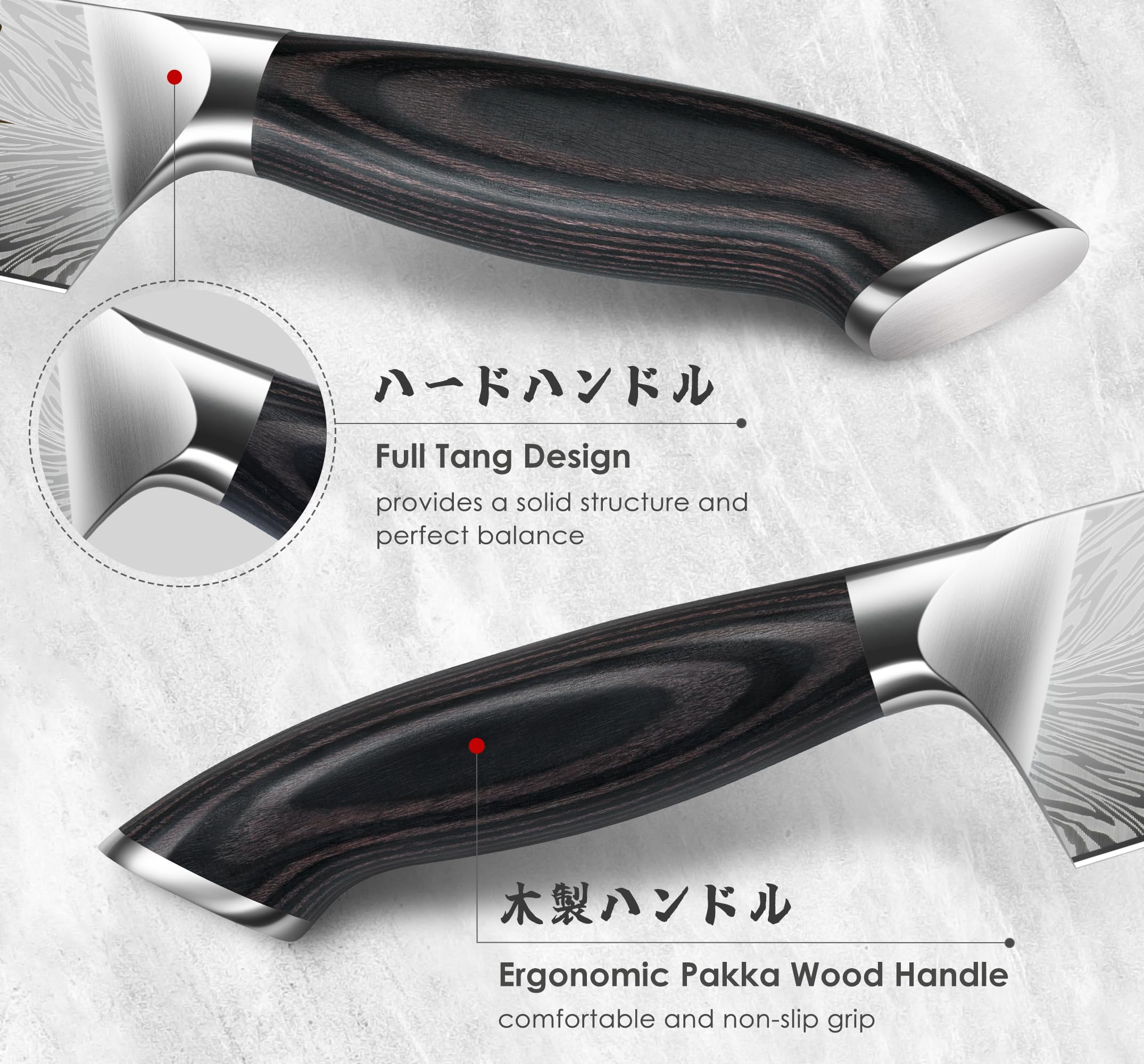 SHAN ZU 7-inch santoku knife offers balanced control for versatile prep
