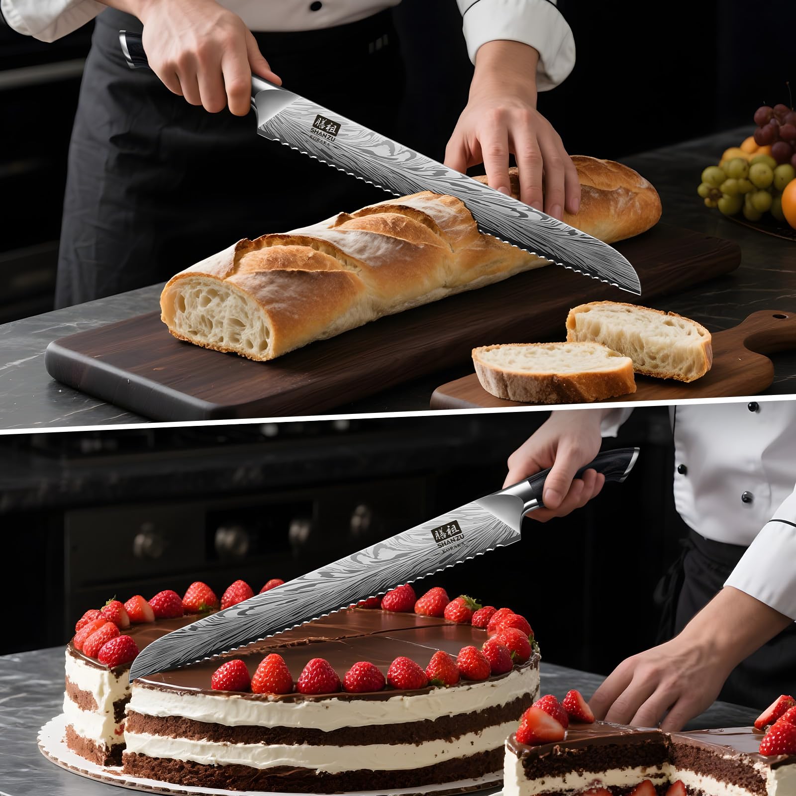 SHAN ZU precise 2mm blade thickness ensures clean, controlled cuts.
