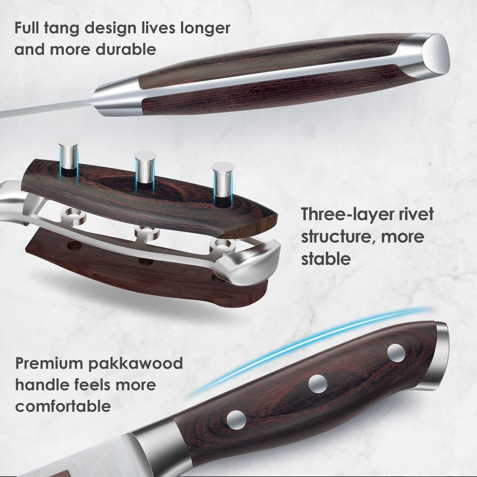 SHAN ZU santoku knife in action for versatile prep.