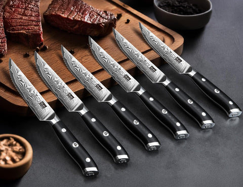 SHAN ZU set on kitchen counter with knives ready for prep.