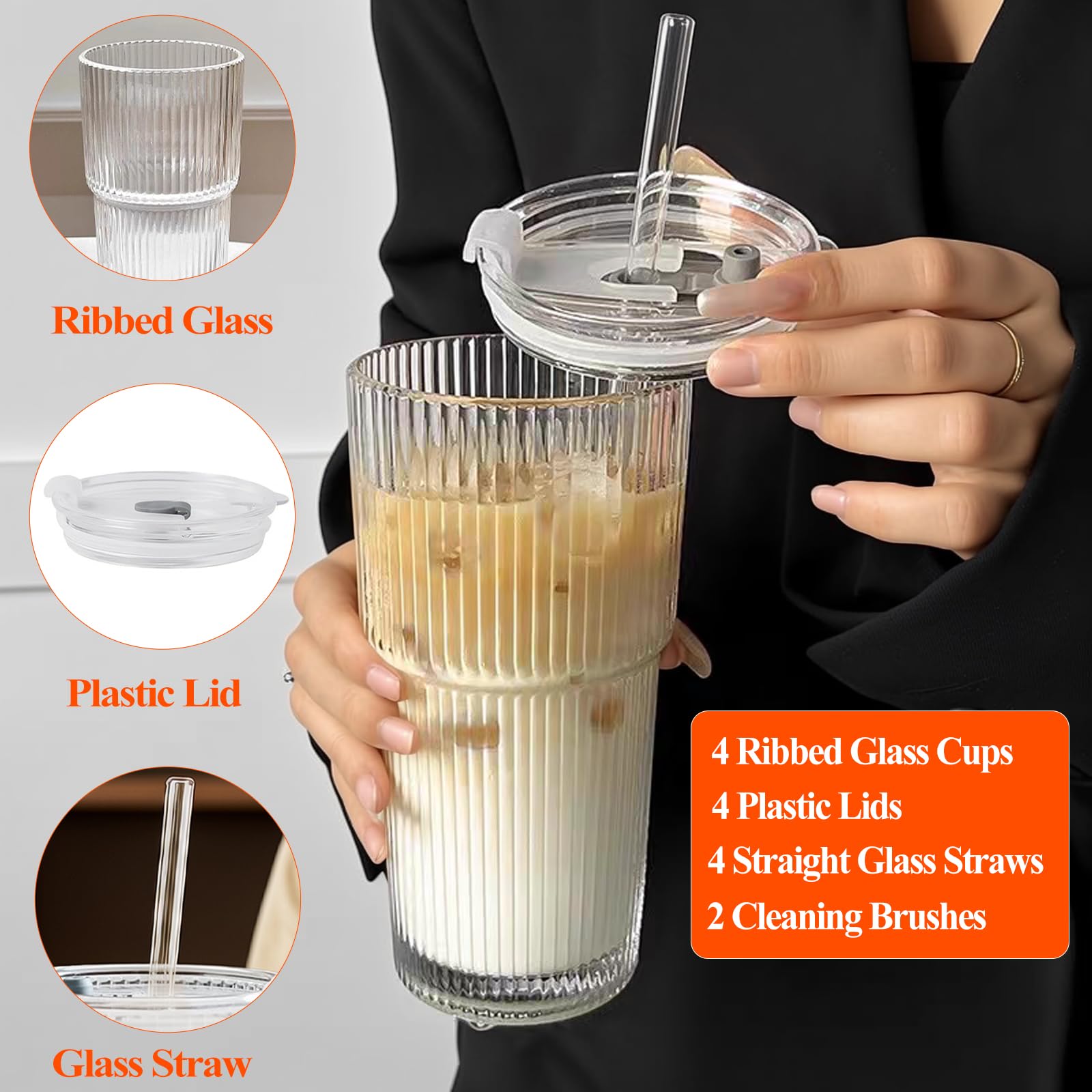 SHANDERBAR dishwasher-safe glass tumbler for easy cleanup after meals.