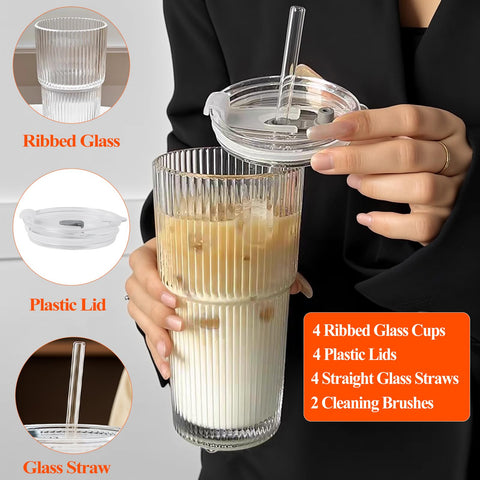 SHANDERBAR dishwasher-safe glass tumbler for easy cleanup after meals.