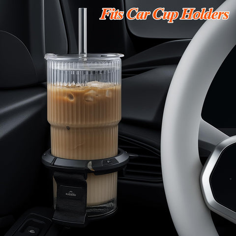 SHANDERBAR ribbed glass tumbler close-up showing texture for elegant daily drinks.