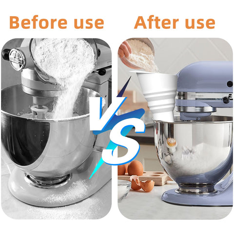 SHANPIN flour funnel spout angle demonstrates controlled, spill-free pouring