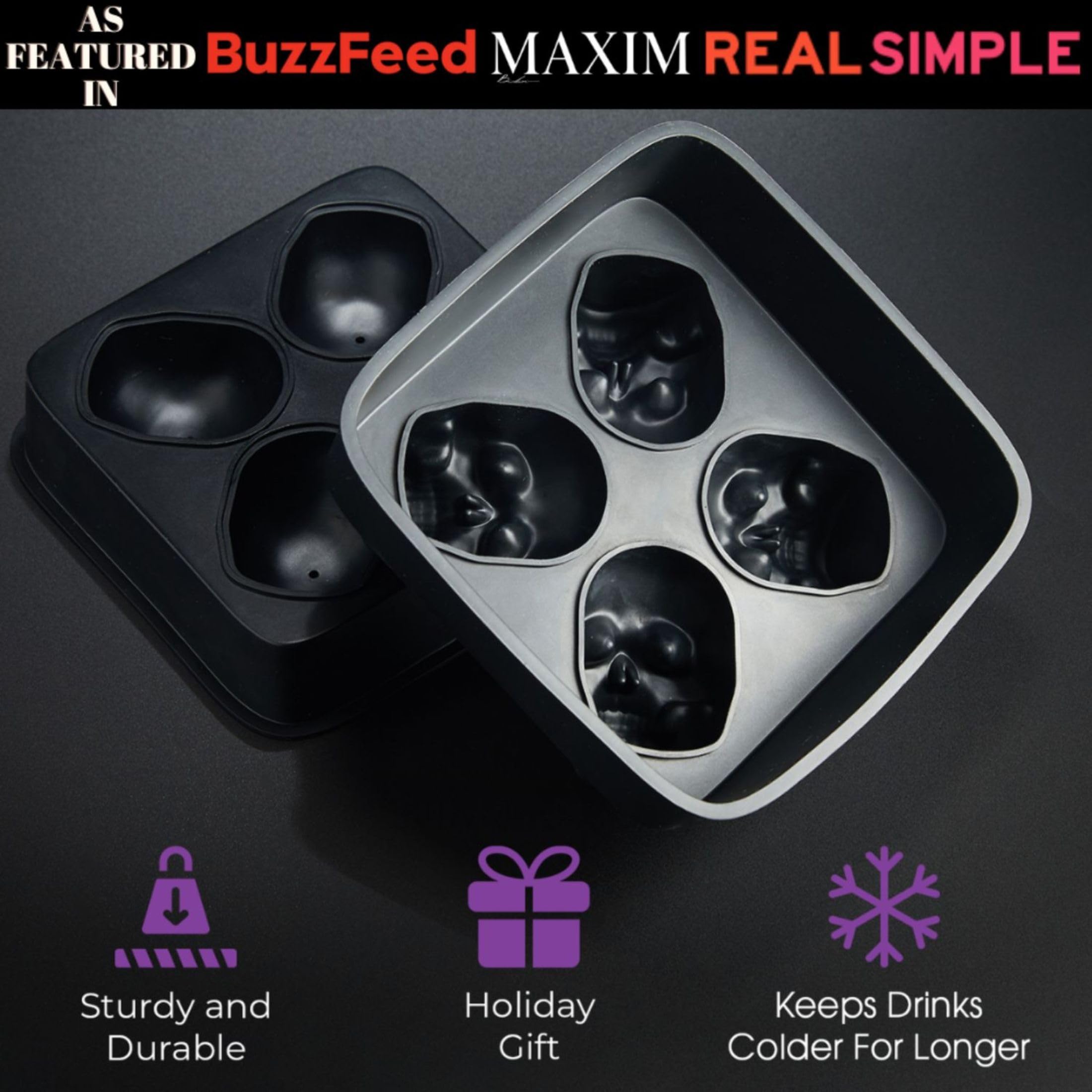 ShapedIceMolds DIY crafts soaps candles with skull mold applications.
