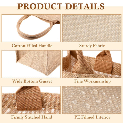 Shappy burlap tote blank surface ready for DIY art projects