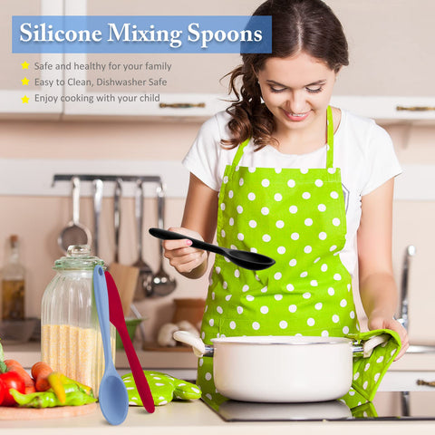 Shappy dishwasher-safe silicone spoons simplify cleanup after cooking