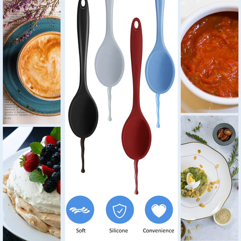 Shappy non-stick silicone spoon won’t scratch nonstick cookware during use