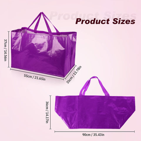Shappy rainbow-colored tote adds cheerful style to shopping and storage tasks.