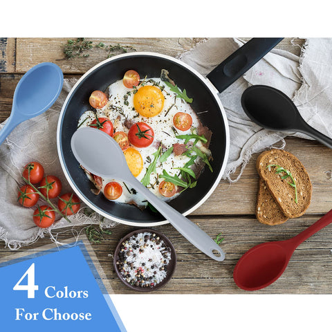 Shappy colorful serving spoon adds style while stirring soups and salads