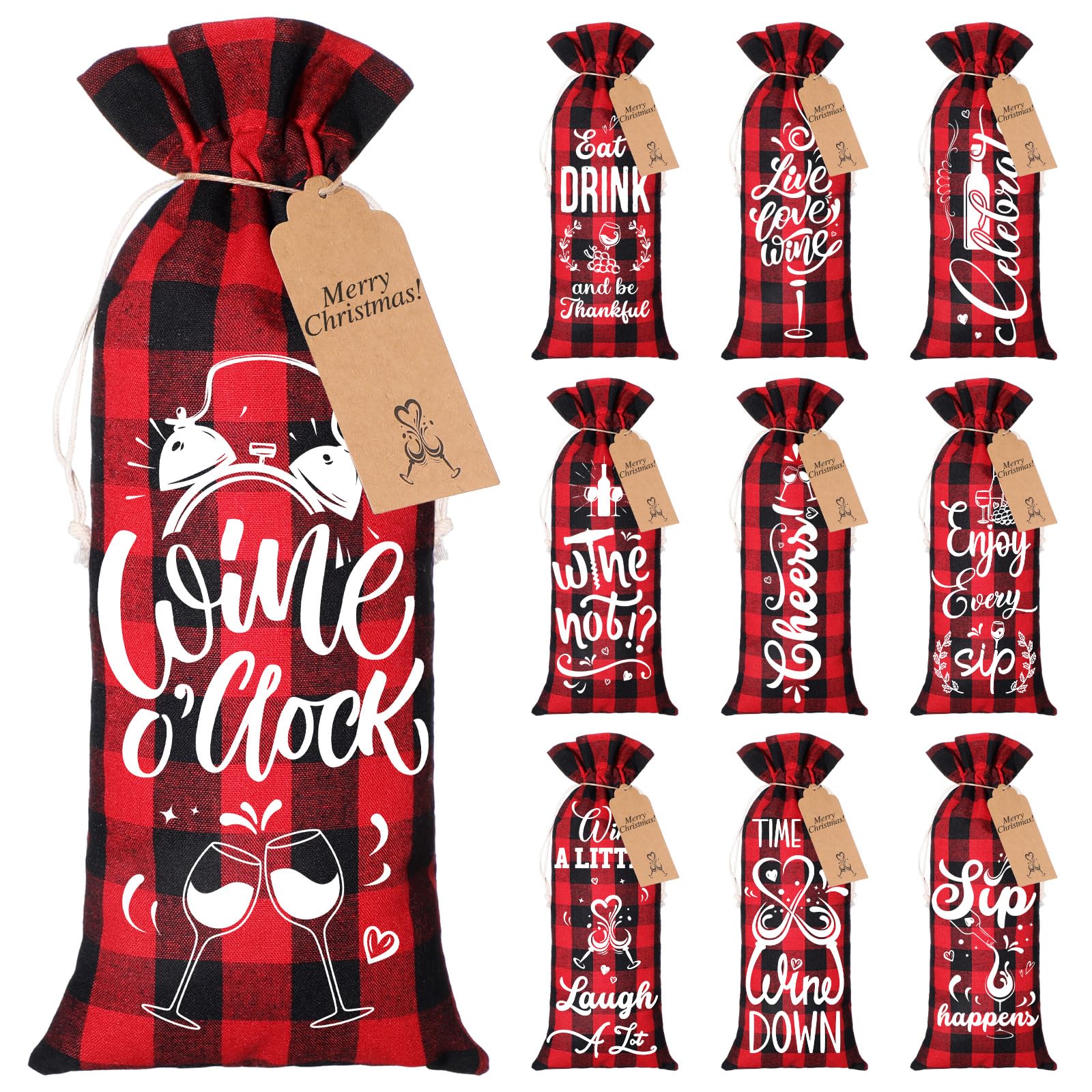 Shappy Valentine wine bag set ready to wrap bottles