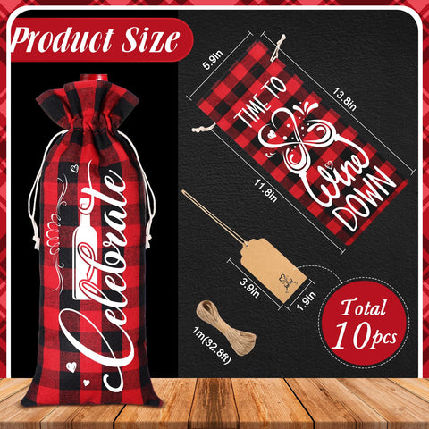 Shappy wine bags with drawstring closure for quick sealing