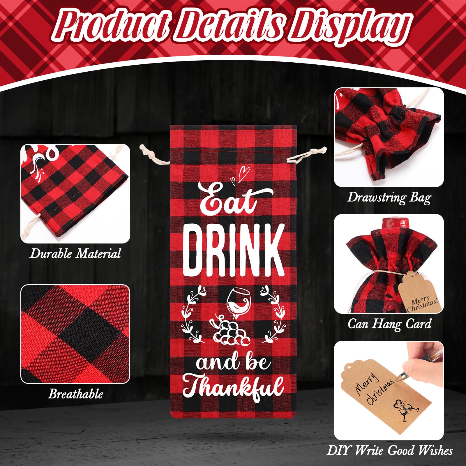 Shappy bags with attached tags for gifting and labeling