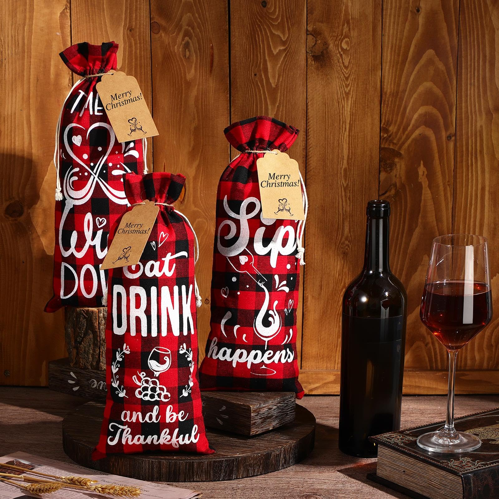 Shappy linen bags add elegant home storage and display